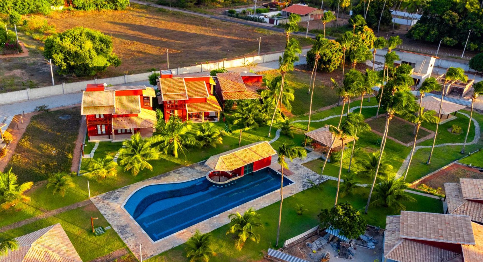 Casa Em Condominio/ Piscina Churrasqueira Privativas / Frente Ao Mar / Gostoso Rn Holiday home Sao Miguel do Gostoso